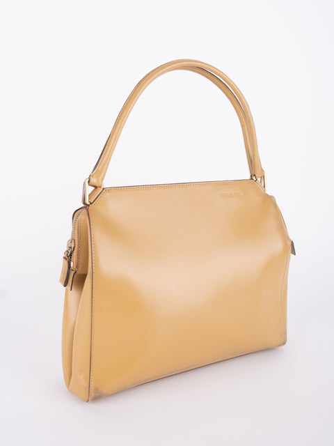 PRADA Vintage Mustard Top Handle Bag