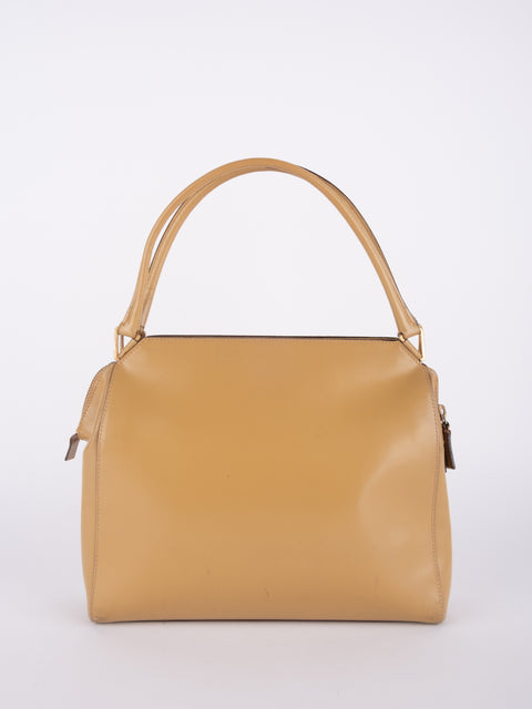 PRADA Vintage Mustard Top Handle Bag
