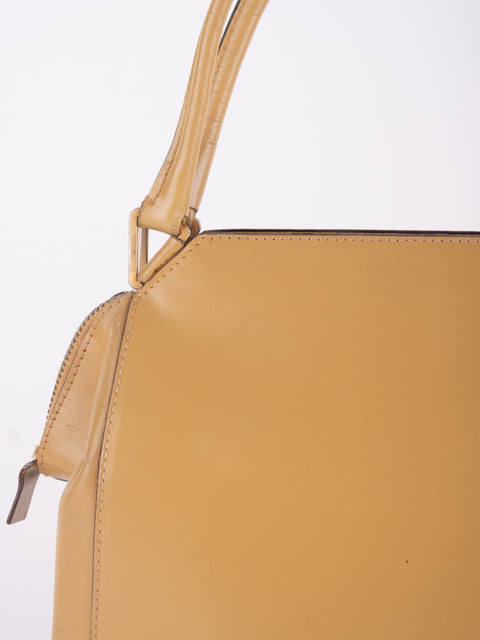 PRADA Vintage Mustard Top Handle Bag