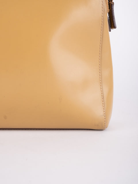 PRADA Vintage Mustard Top Handle Bag