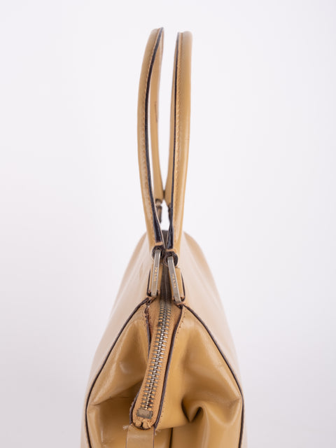 PRADA Vintage Mustard Top Handle Bag