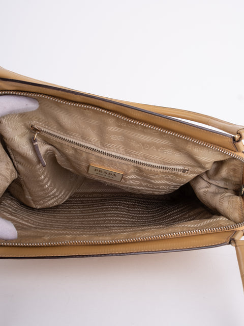 PRADA Vintage Mustard Top Handle Bag