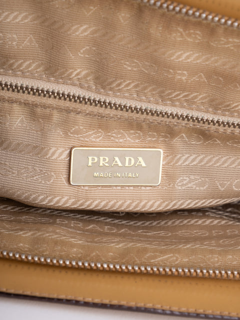 PRADA Vintage Mustard Top Handle Bag