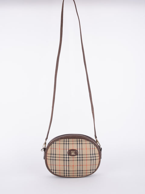 BURBERRY Vintage Nova Check Mini Crossbody Bag