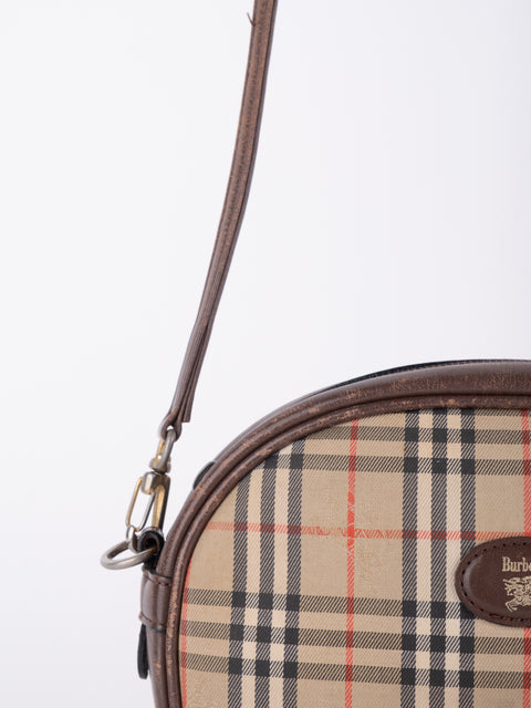 BURBERRY Vintage Nova Check Mini Crossbody Bag