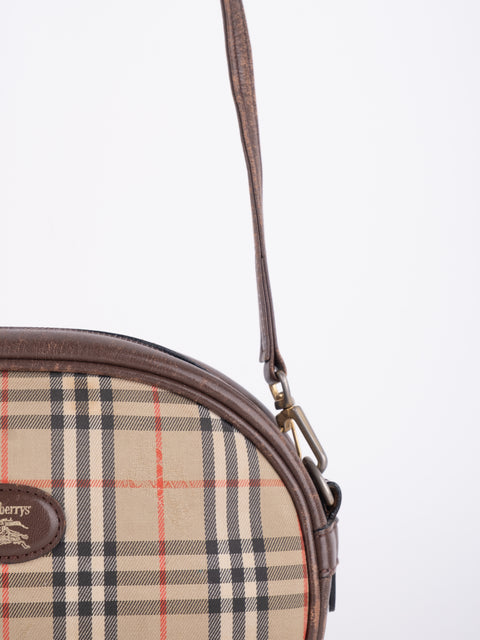 BURBERRY Vintage Nova Check Mini Crossbody Bag