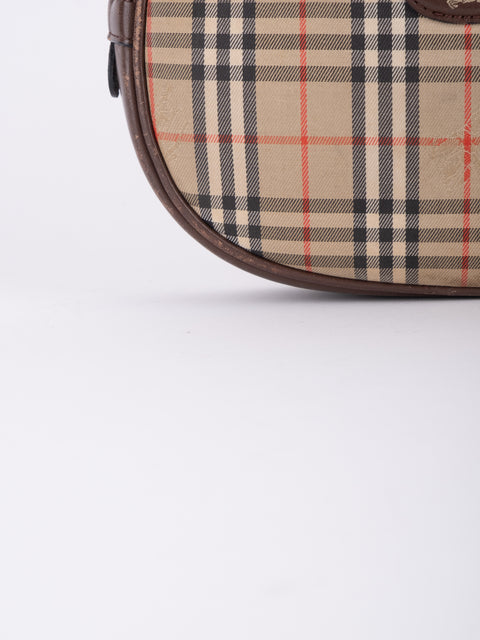 BURBERRY Vintage Nova Check Mini Crossbody Bag