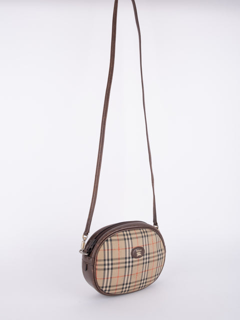 BURBERRY Vintage Nova Check Mini Crossbody Bag
