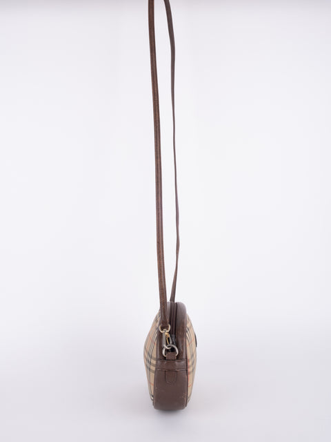 BURBERRY Vintage Nova Check Mini Crossbody Bag