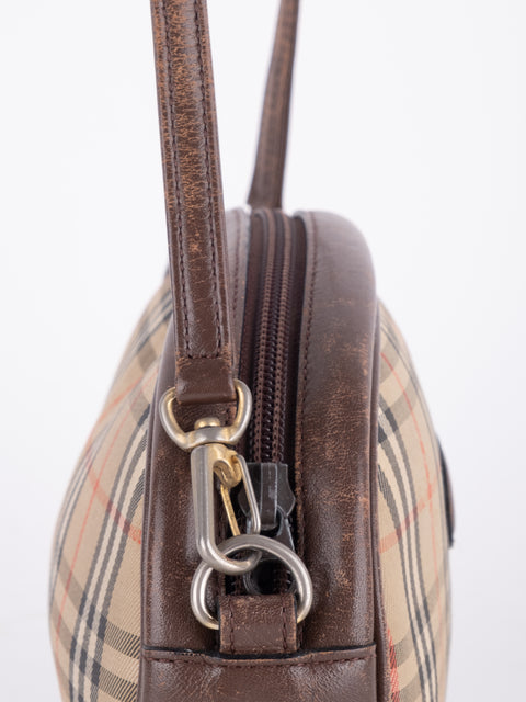BURBERRY Vintage Nova Check Mini Crossbody Bag