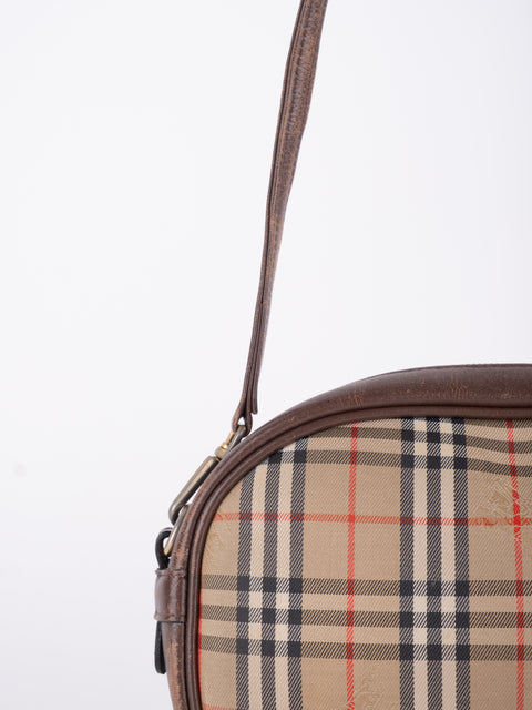 BURBERRY Vintage Nova Check Mini Crossbody Bag