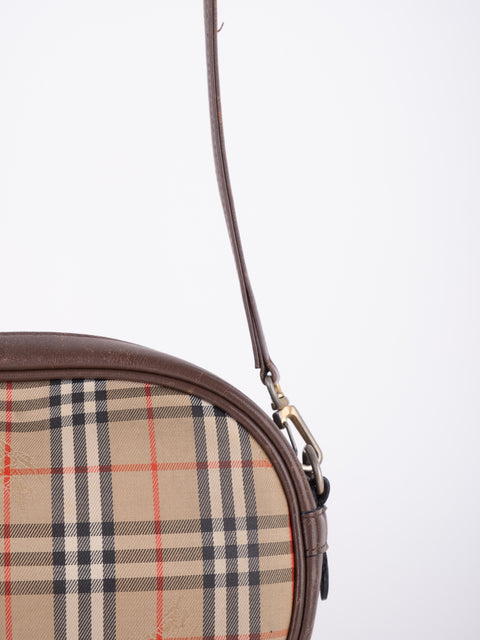 BURBERRY Vintage Nova Check Mini Crossbody Bag