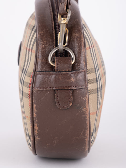 BURBERRY Vintage Nova Check Mini Crossbody Bag