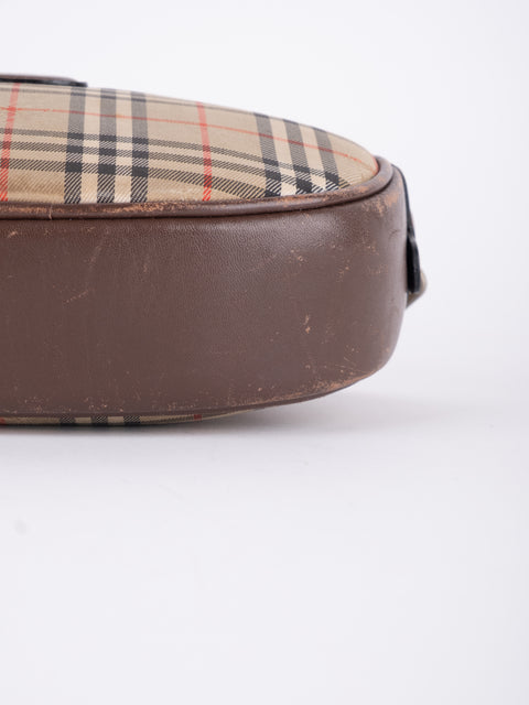 BURBERRY Vintage Nova Check Mini Crossbody Bag