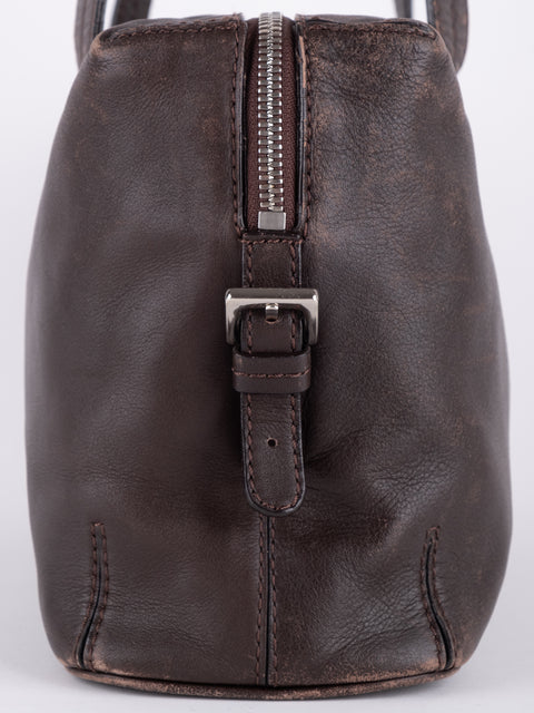 BURBERRY Vintage Dark Brown Shoulder Bag