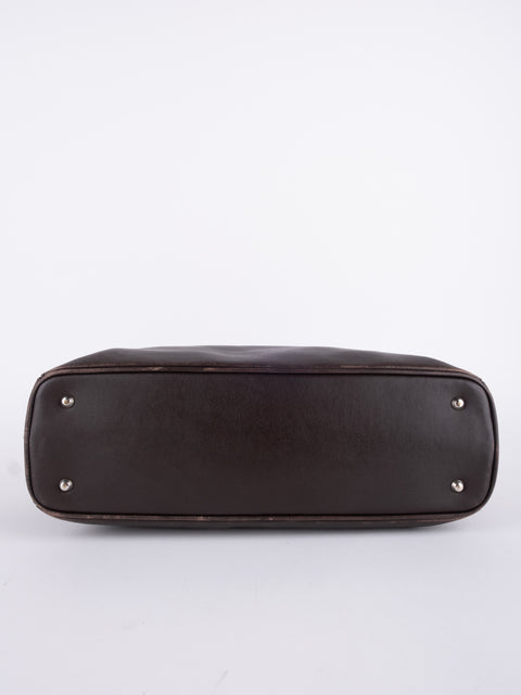 BURBERRY Vintage Dark Brown Shoulder Bag