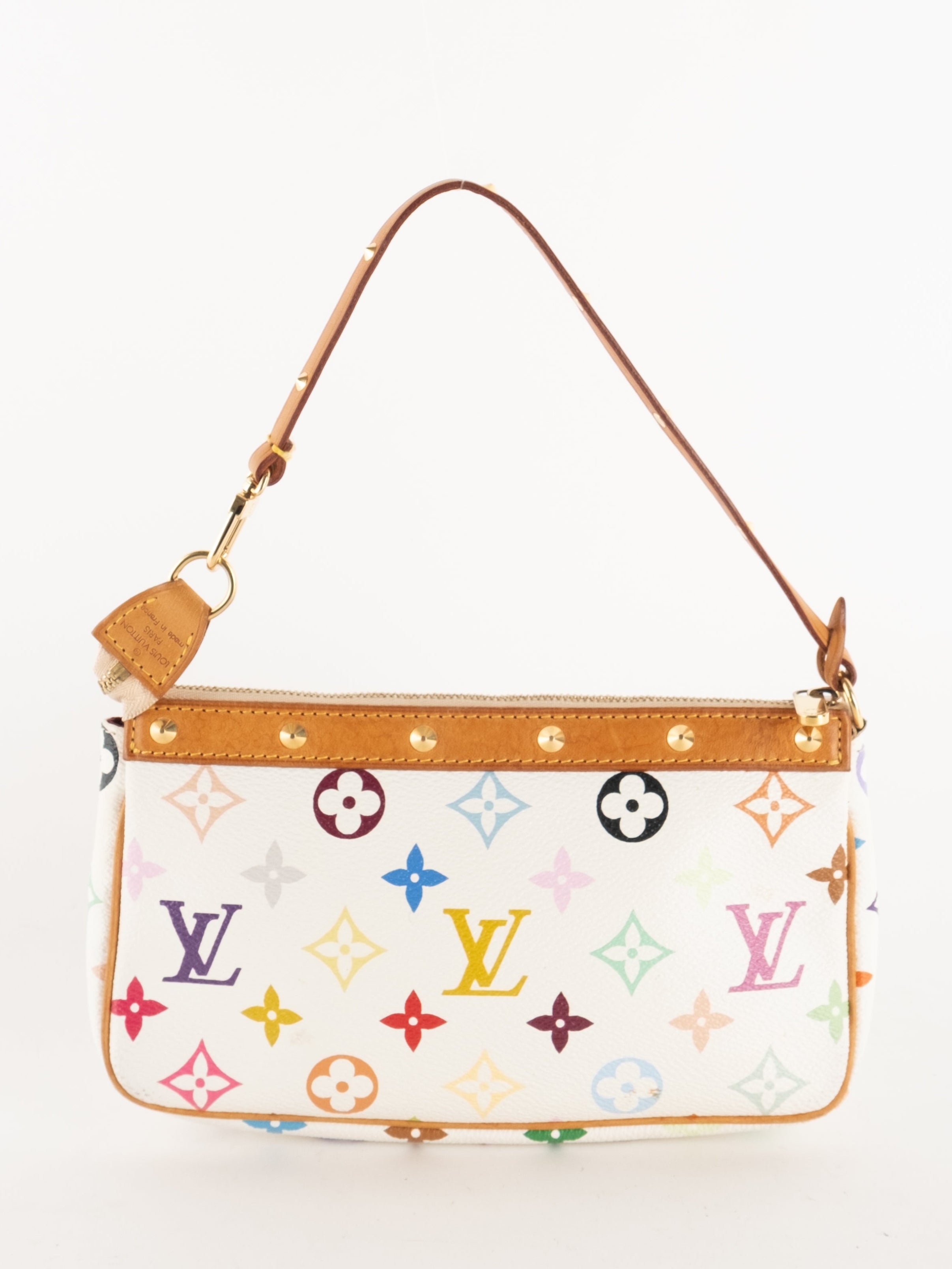 Louis Vuitton Pochette Multicolore Takashi Murakami Shoulder Bag נדיר במיוחד