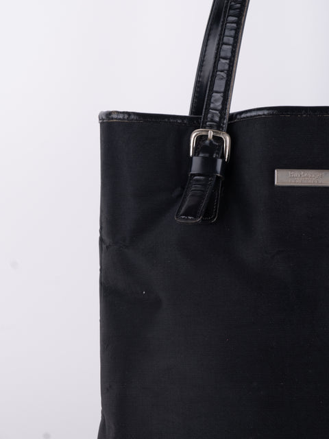 BURBERRY Vintage Black Tall Tote Bag