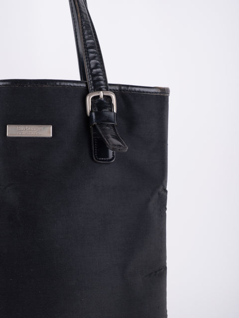 BURBERRY Vintage Black Tall Tote Bag
