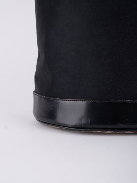 BURBERRY Vintage Black Tall Tote Bag