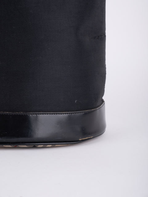 BURBERRY Vintage Black Tall Tote Bag