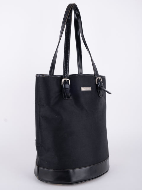 BURBERRY Vintage Black Tall Tote Bag