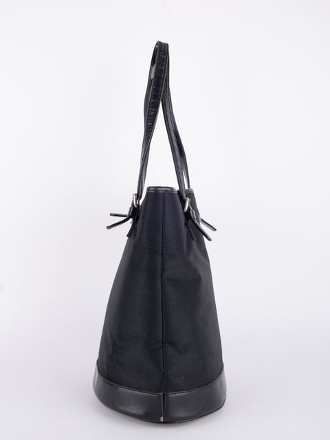 BURBERRY Vintage Black Tall Tote Bag