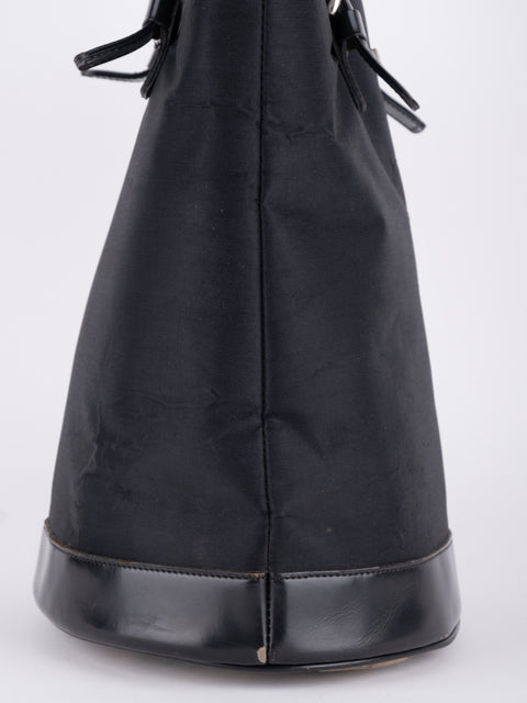 BURBERRY Vintage Black Tall Tote Bag