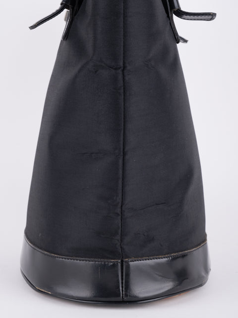 BURBERRY Vintage Black Tall Tote Bag