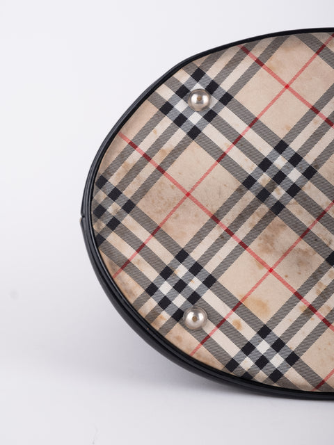 BURBERRY Vintage Black Tall Tote Bag