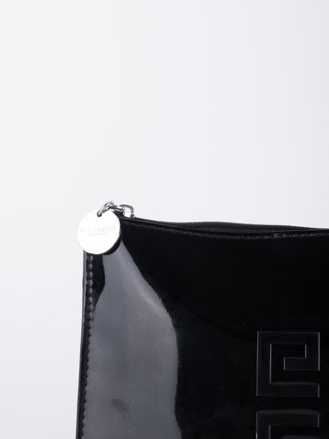 GIVENCHY Vintage Black Logo Pouch