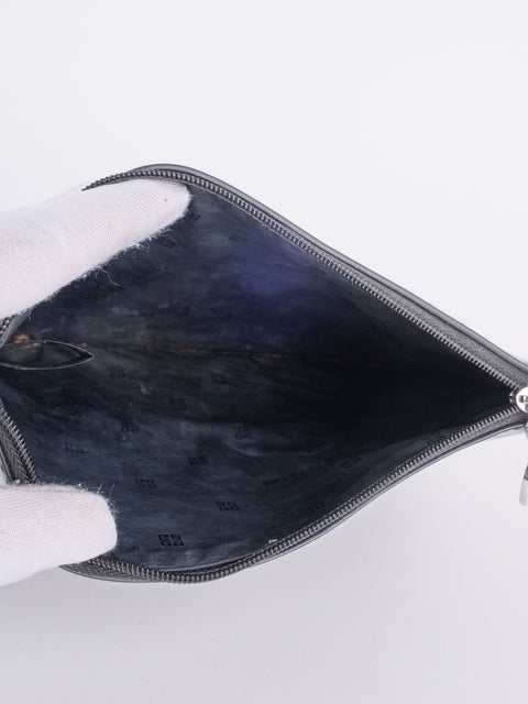 GIVENCHY Vintage Black Logo Pouch