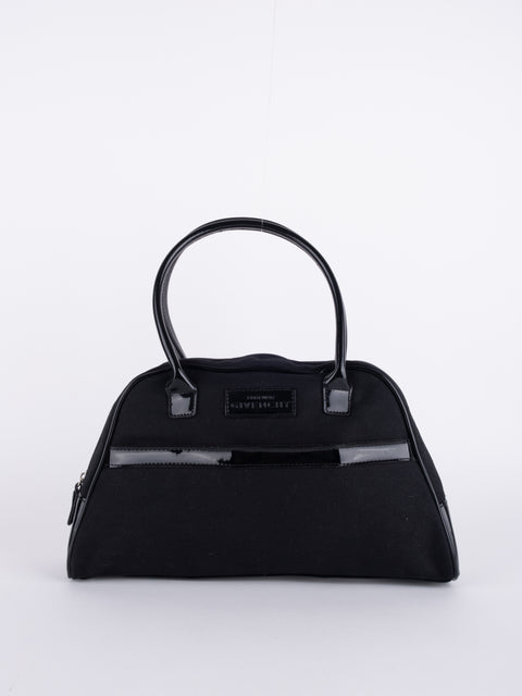GIVENCHY Vintage Black Structured Top Handle Bag