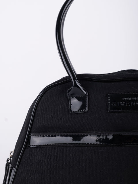 GIVENCHY Vintage Black Structured Top Handle Bag