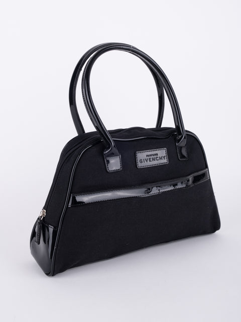 GIVENCHY Vintage Black Structured Top Handle Bag
