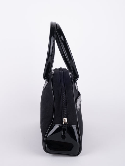 GIVENCHY Vintage Black Structured Top Handle Bag