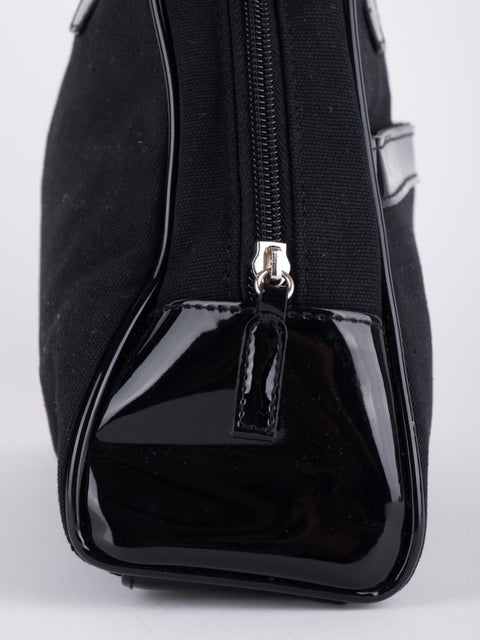 GIVENCHY Vintage Black Structured Top Handle Bag