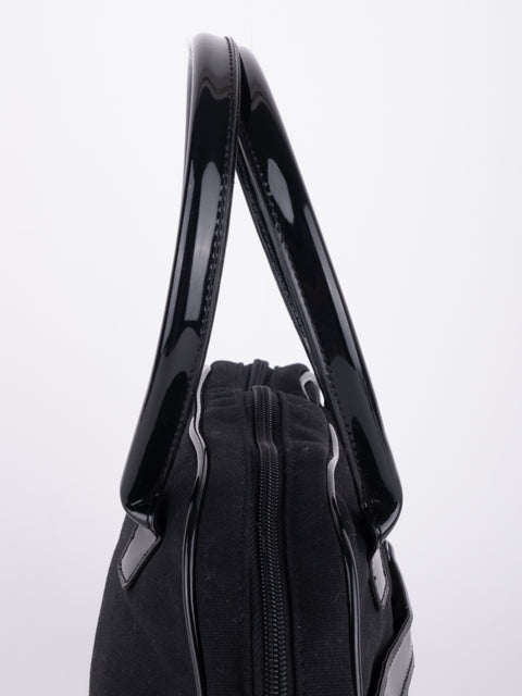 GIVENCHY Vintage Black Structured Top Handle Bag