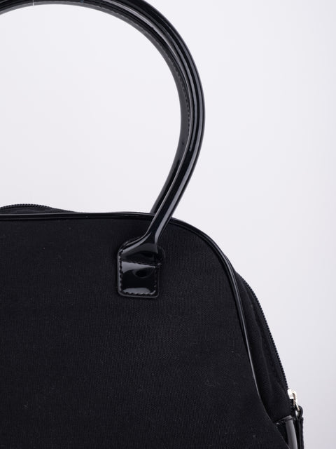 GIVENCHY Vintage Black Structured Top Handle Bag