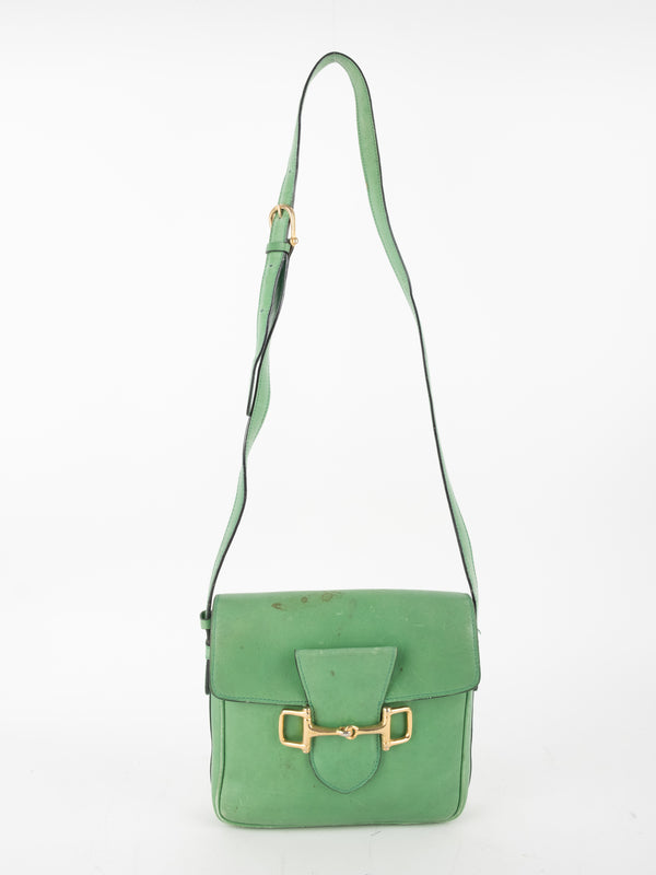 Celine Vintage Leather Crossbody Horsebit Bag