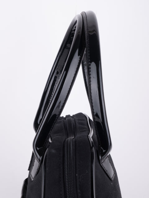 GIVENCHY Vintage Black Structured Top Handle Bag