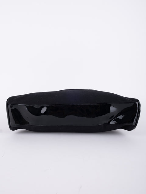 GIVENCHY Vintage Black Structured Top Handle Bag