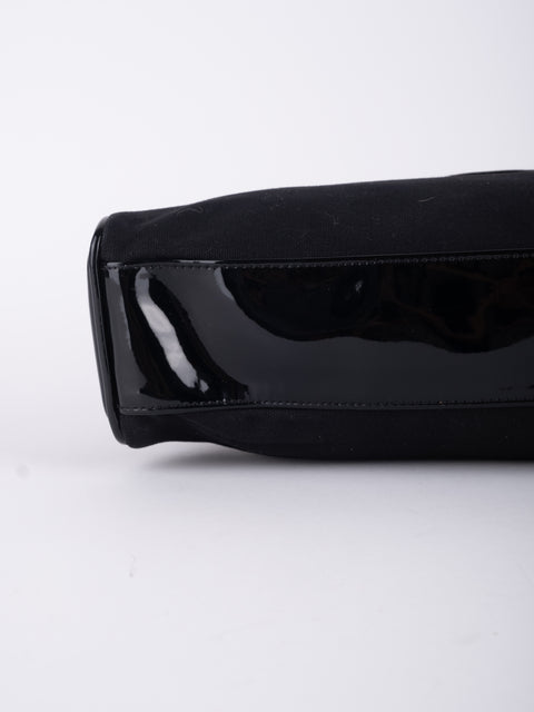 GIVENCHY Vintage Black Structured Top Handle Bag