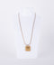 GIVENCHY Vintage Square Pendant Necklace