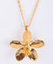 Vintage Gold-Tone Floral Pendant Necklace