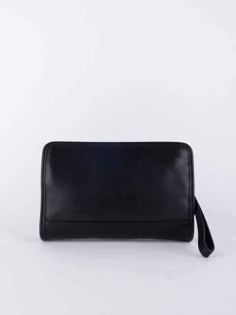 Coach Black Leather Clutch Bag