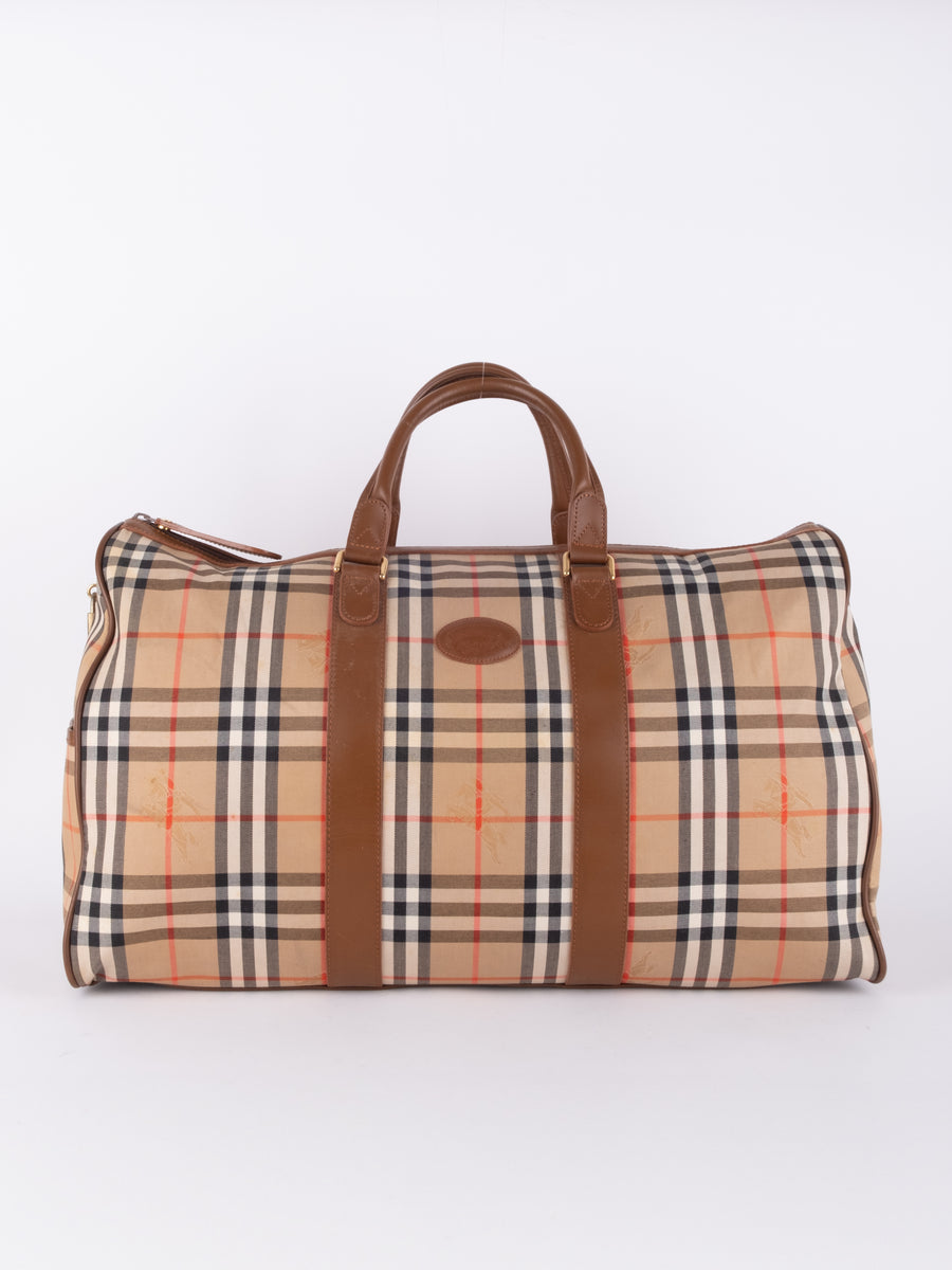 Burberry Vintage Nova Check Boston travel  Bag