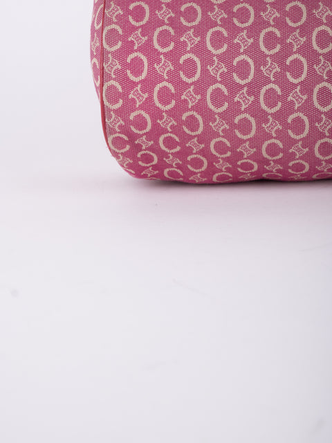 CELINE Vintage Pink Monogram Crossbody Bag