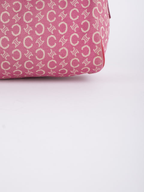 CELINE Vintage Pink Monogram Crossbody Bag