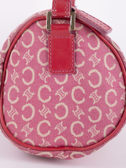 CELINE Vintage Pink Monogram Crossbody Bag